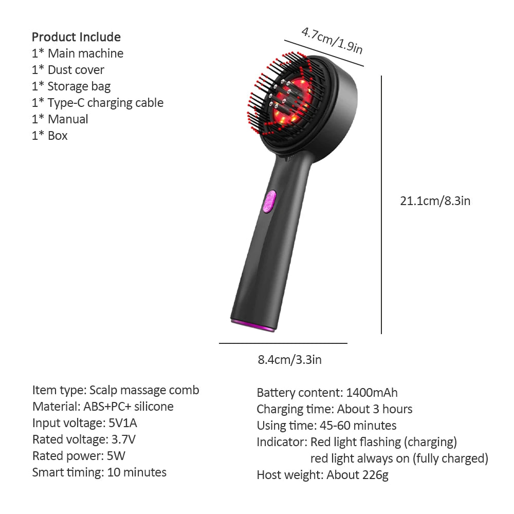 C & O™  - Electric Vibration Massage Comb