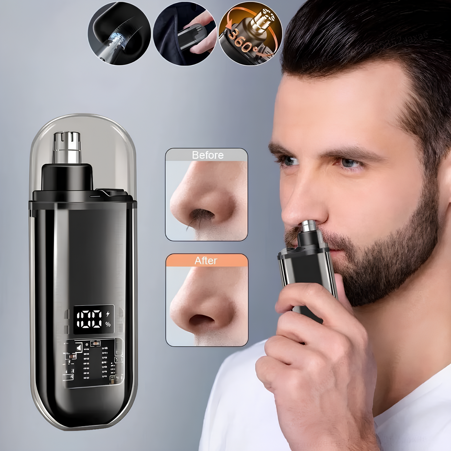 C & O™ Electric Trimmer – Portable Hair Nose